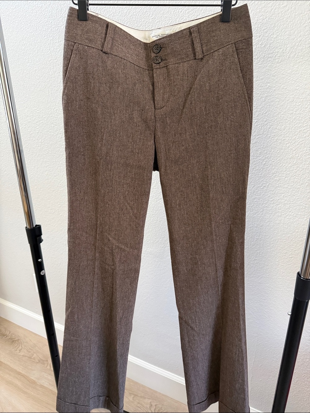 Banana Republic Brown Flared Dress Pants